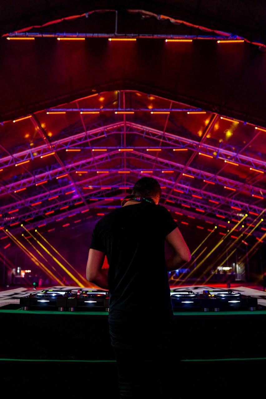 DJ performing at a luxury venue